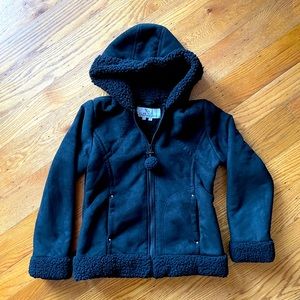 EUC KC Collections XL girls faux shearling winter jacket